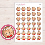 I-21367 planner sticker sheet with enlarged sticker detail