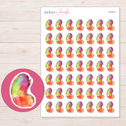 I-21371 planner sticker sheet with enlarged sticker detail