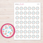 I-21377 planner sticker sheet with enlarged sticker detail