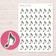 I-21387 planner sticker sheet with enlarged sticker detail
