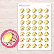 I-21390 planner sticker sheet with enlarged sticker detail