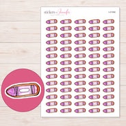 I-21392 planner sticker sheet with enlarged sticker detail