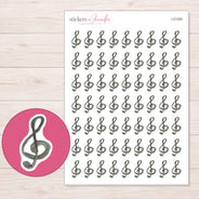 I-21393 planner sticker sheet with enlarged sticker detail