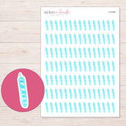 I-21399 planner sticker sheet with enlarged sticker detail