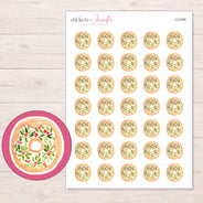 I-21400 planner sticker sheet with enlarged sticker detail