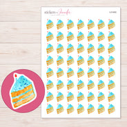 I-21402 planner sticker sheet with enlarged sticker detail