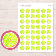 I-21406 planner sticker sheet with enlarged sticker detail