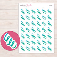 I-21408 planner sticker sheet with enlarged sticker detail