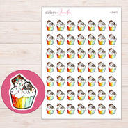 I-21413 planner sticker sheet with enlarged sticker detail