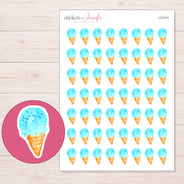 I-21414 planner sticker sheet with enlarged sticker detail