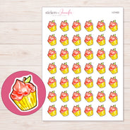 I-21422 planner sticker sheet with enlarged sticker detail
