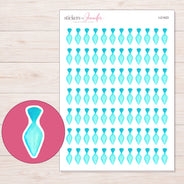 I-21423 planner sticker sheet with enlarged sticker detail