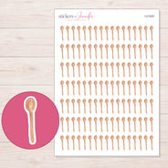 I-21424 planner sticker sheet with enlarged sticker detail