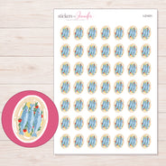I-21431 planner sticker sheet with enlarged sticker detail
