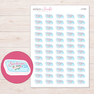 I-21440 planner sticker sheet with enlarged sticker detail