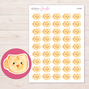I-21448 planner sticker sheet with enlarged sticker detail