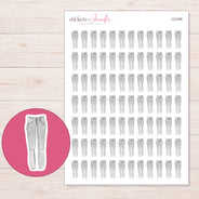 I-21456 planner sticker sheet with enlarged sticker detail