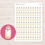 I-21474 planner sticker sheet with enlarged sticker detail