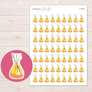 I-21480 planner sticker sheet with enlarged sticker detail