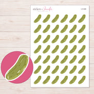 I-21488 planner sticker sheet with enlarged sticker detail