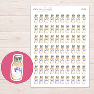 I-21492 planner sticker sheet with enlarged sticker detail