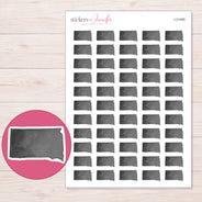 I-21495 planner sticker sheet with enlarged sticker detail