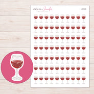 I-21500 planner sticker sheet with enlarged sticker detail