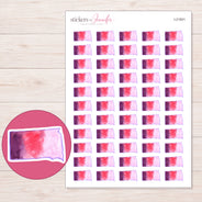 I-21501 planner sticker sheet with enlarged sticker detail