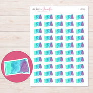 I-21504 planner sticker sheet with enlarged sticker detail