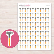 I-21510 planner sticker sheet with enlarged sticker detail