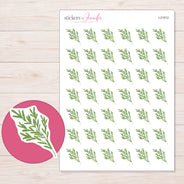 I-21512 planner sticker sheet with enlarged sticker detail