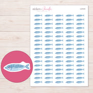 I-21515 planner sticker sheet with enlarged sticker detail