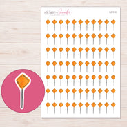 I-21516 planner sticker sheet with enlarged sticker detail