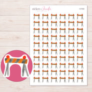 I-21522 planner sticker sheet with enlarged sticker detail