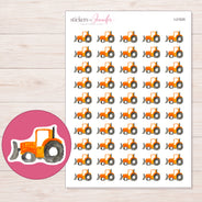 I-21525 planner sticker sheet with enlarged sticker detail