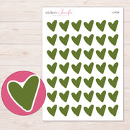 I-21536 planner sticker sheet with enlarged sticker detail
