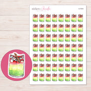I-21544 planner sticker sheet with enlarged sticker detail