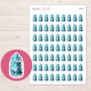 I-21570 planner sticker sheet with enlarged sticker detail
