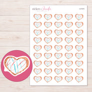 I-21574 planner sticker sheet with enlarged sticker detail