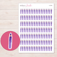 I-21591 planner sticker sheet with enlarged sticker detail