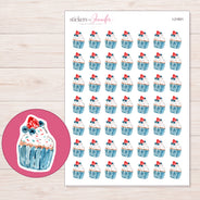 I-21601 planner sticker sheet with enlarged sticker detail
