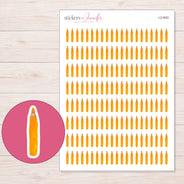 I-21603 planner sticker sheet with enlarged sticker detail