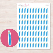 I-21606 planner sticker sheet with enlarged sticker detail