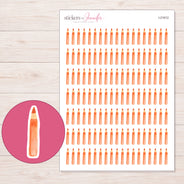 I-21612 planner sticker sheet with enlarged sticker detail