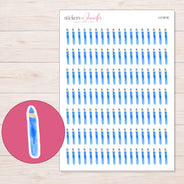 I-21618 planner sticker sheet with enlarged sticker detail