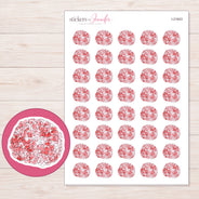 I-21643 planner sticker sheet with enlarged sticker detail