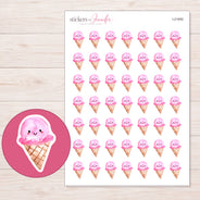 I-21650 planner sticker sheet with enlarged sticker detail