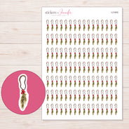 I-21655 planner sticker sheet with enlarged sticker detail
