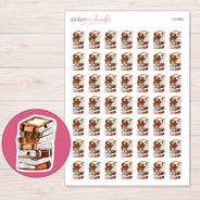 I-21663 planner sticker sheet with enlarged sticker detail