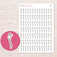 I-21667 planner sticker sheet with enlarged sticker detail